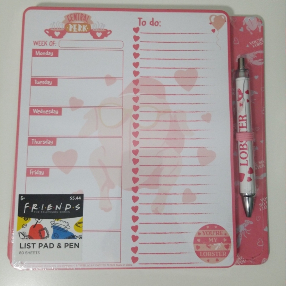 FRIENDS Series Pad and Pen Central Perk